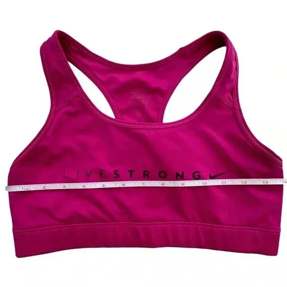 Nike Pro Pink Livestrong Sports Bra, Size medium - Picture 6 of 8